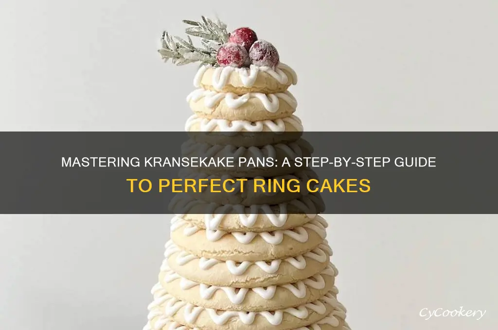 how to use kransekake pans