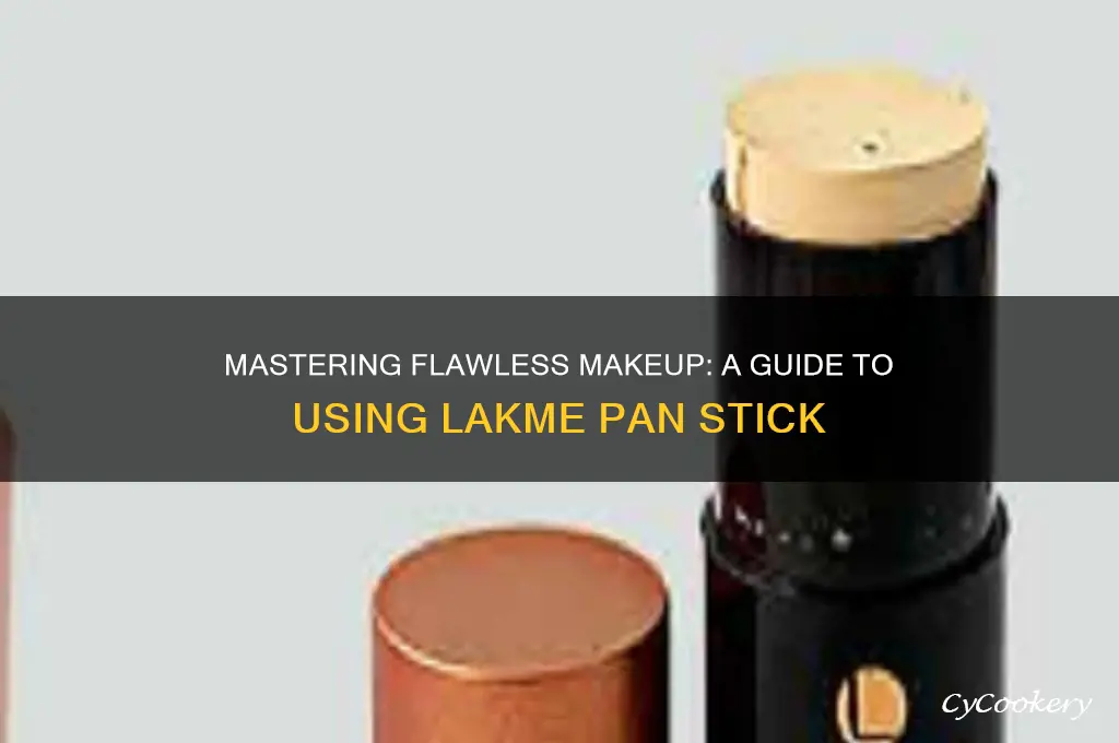 how to use lakme pan stick