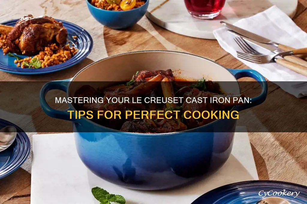 how to use le creuset cast iron pan