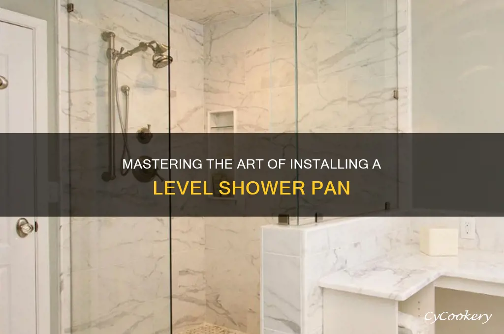 how to use level shower pan