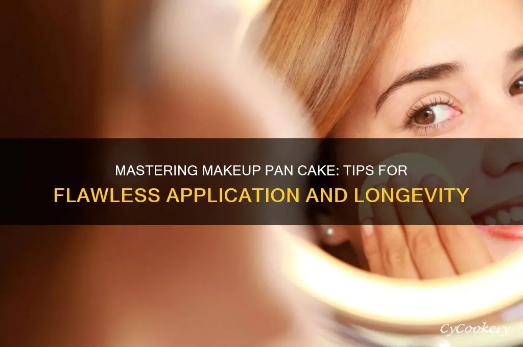 how to use makeup pan cake