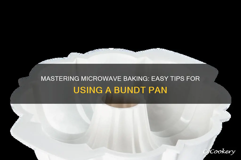 how to use microwave bundt pan