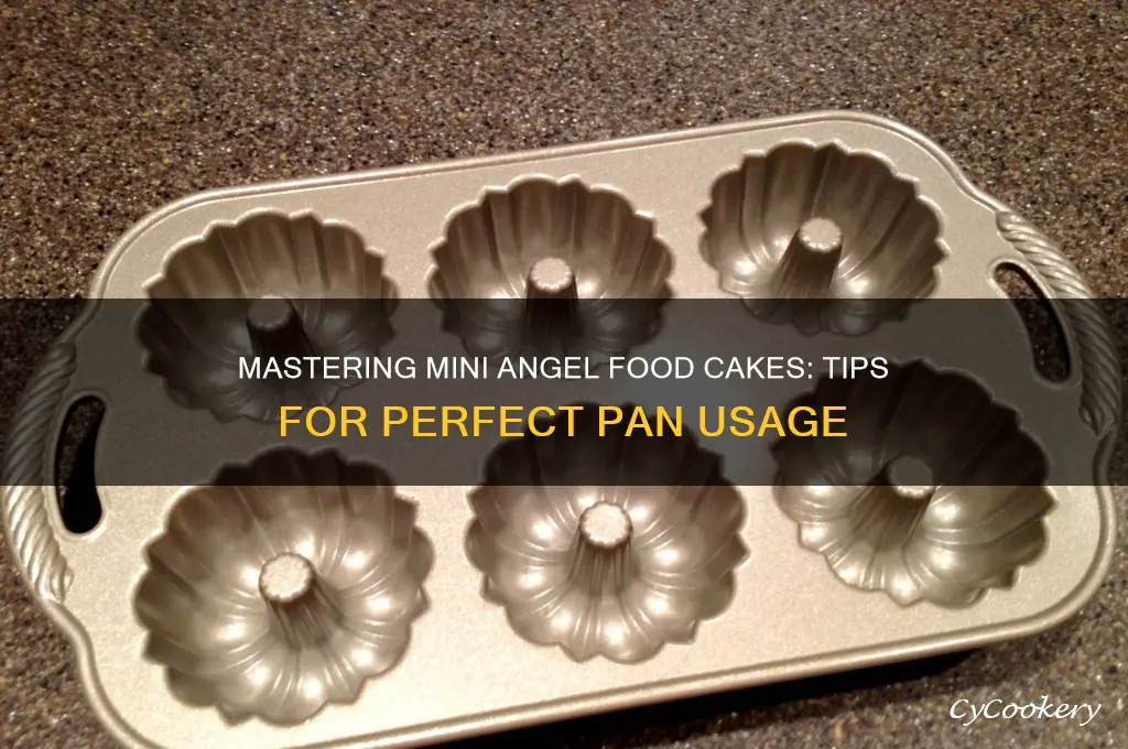how to use mini angel food cake pans