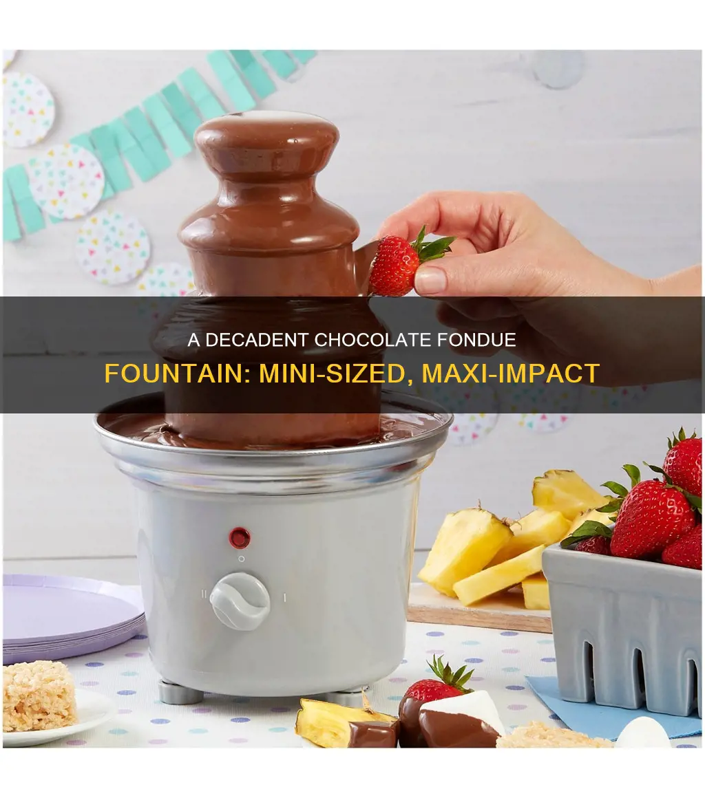 how to use mini chocolate fondue fountain