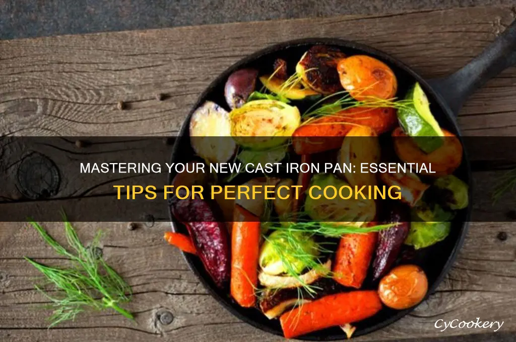 how to use new castiron pan