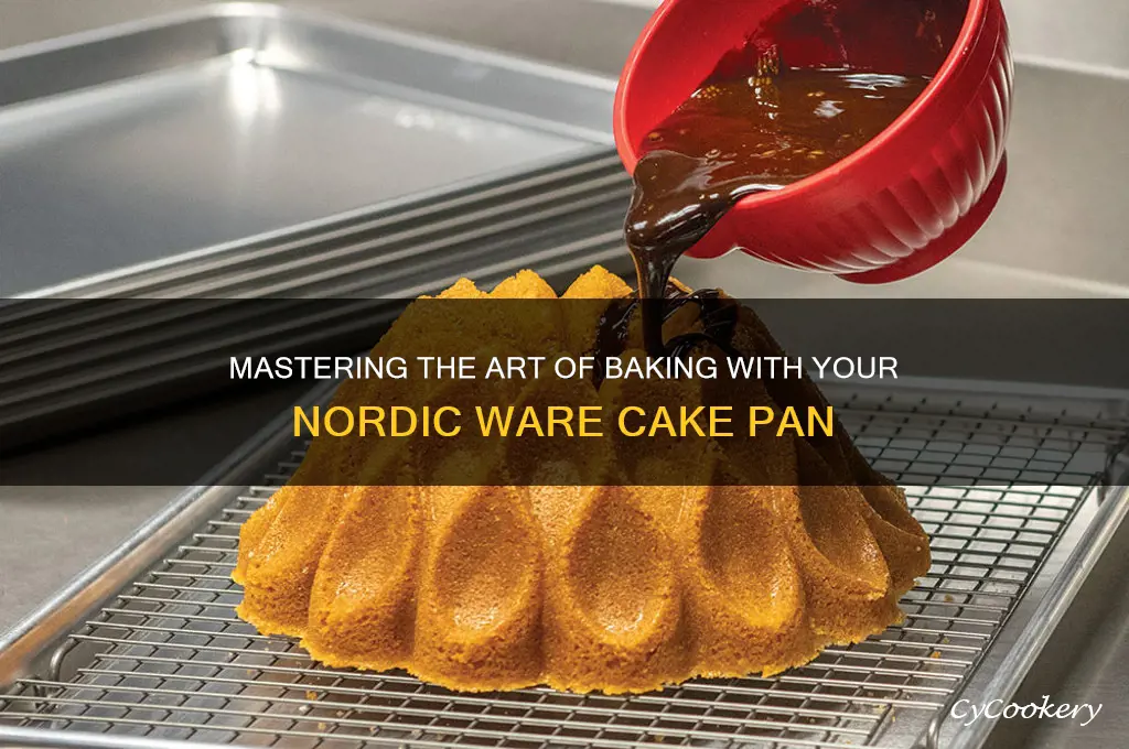 how to use nordic ware cake pan