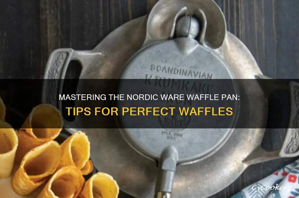 how to use nordic ware waffle pan