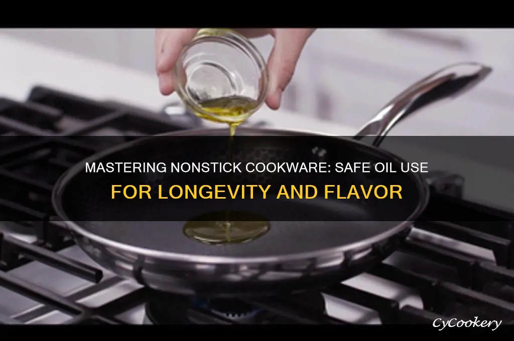 how to use oil on nonstick pan