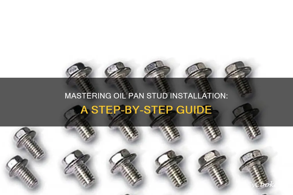how to use oil pan studs