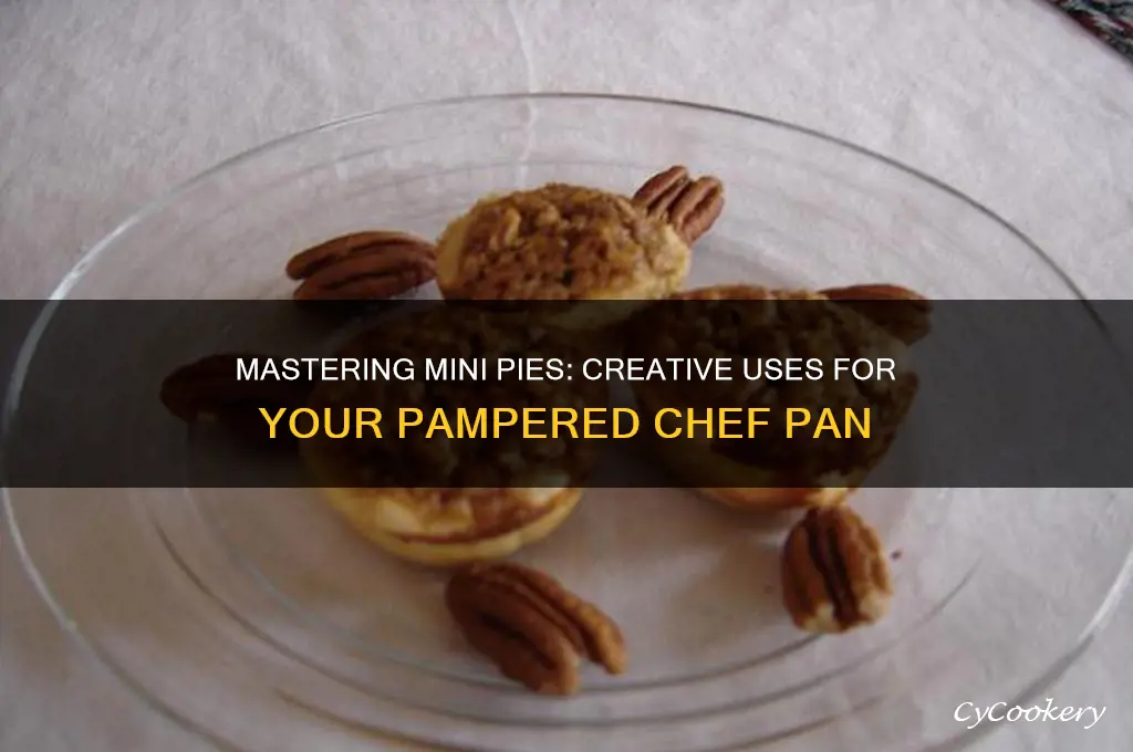 how to use pampered chef mini pie pan