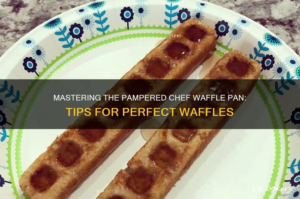 how to use pampered chef waffle pan