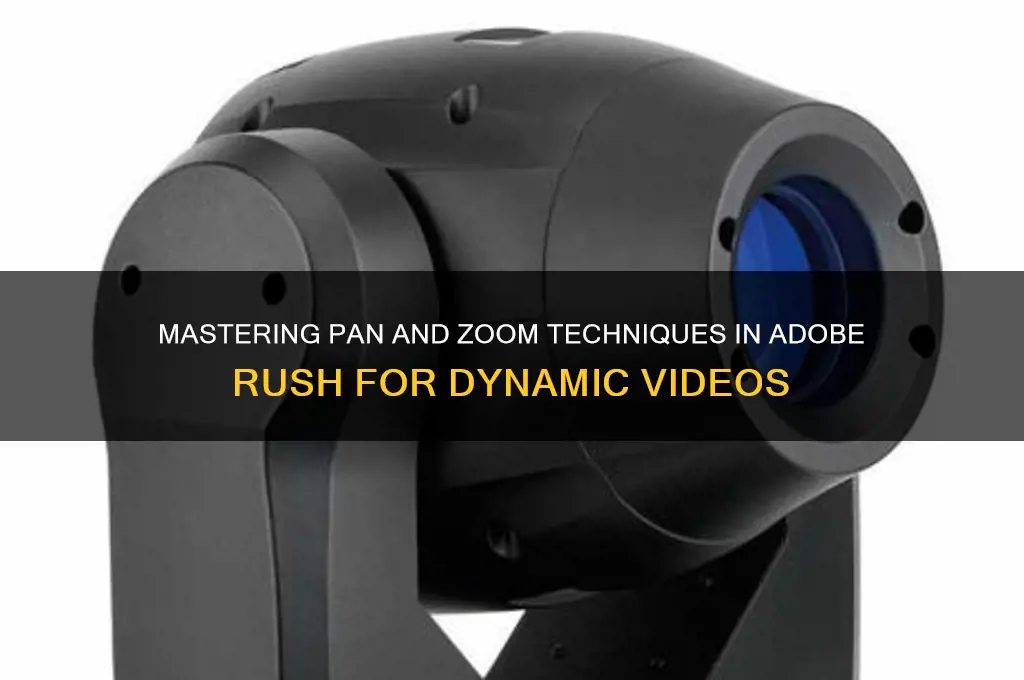 how to use pan and zoom adobe rush