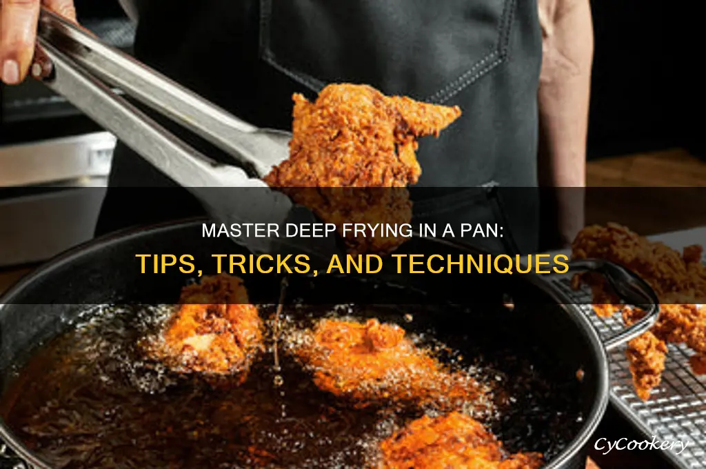 how to use pan as a deep fryer