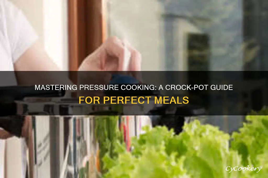 how to use pressue cooking setting on crock pot
