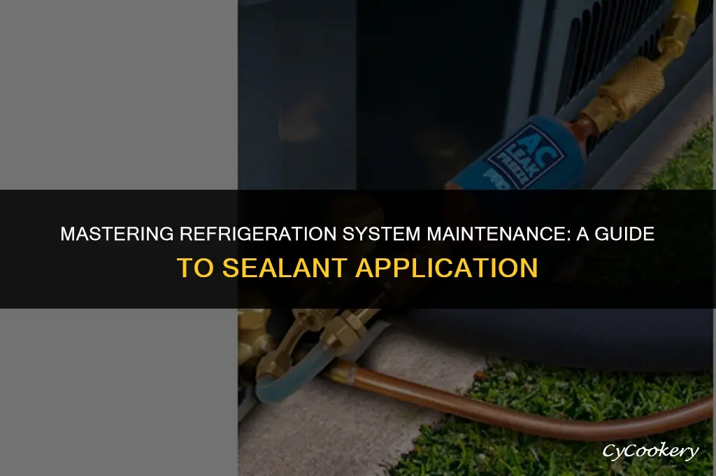 how to use sealant on a refrigeration system