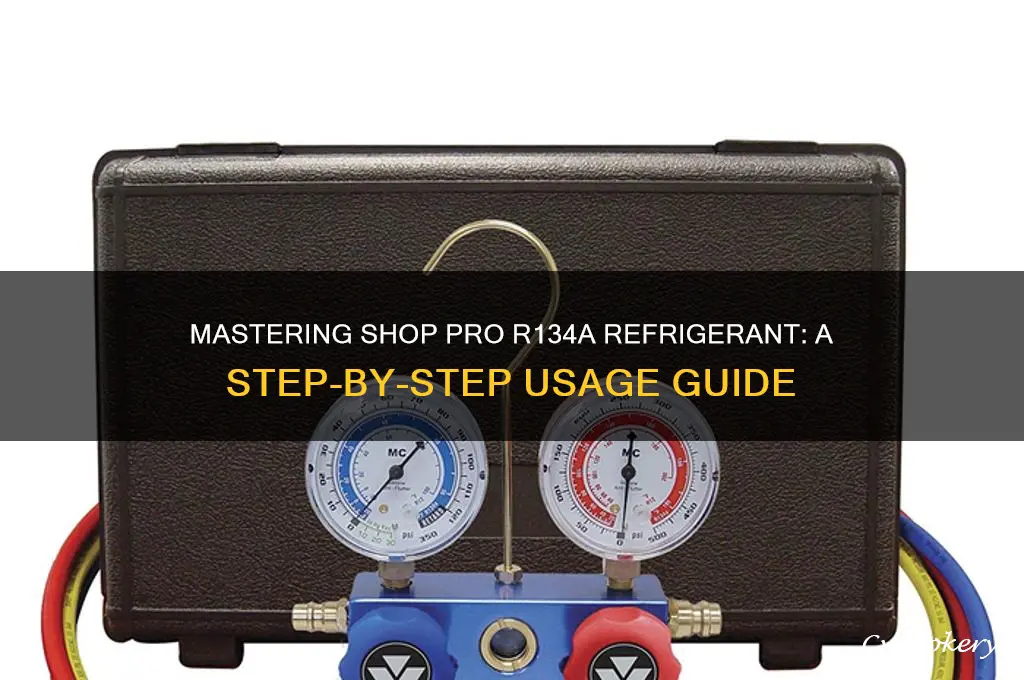 how to use shop pro r134a refrigerant