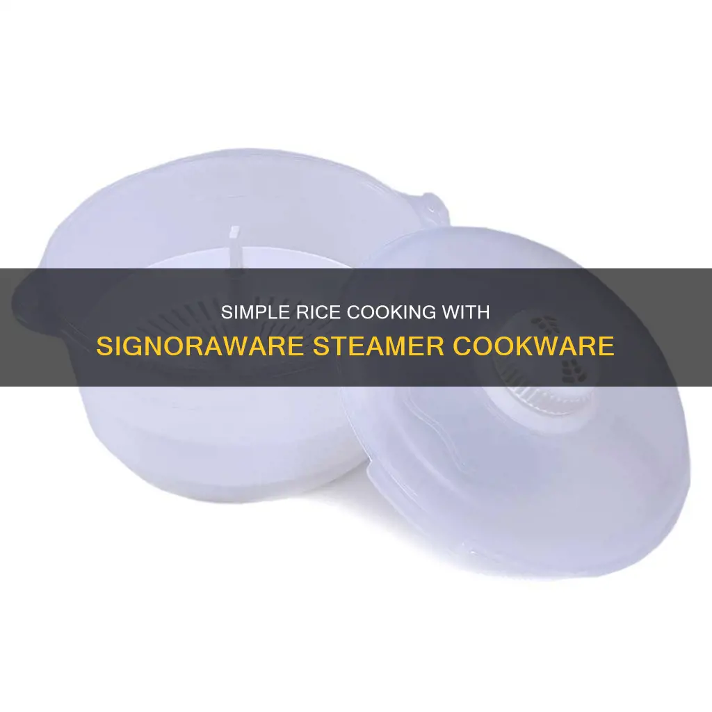 how to use signoraware steamer rice cooker