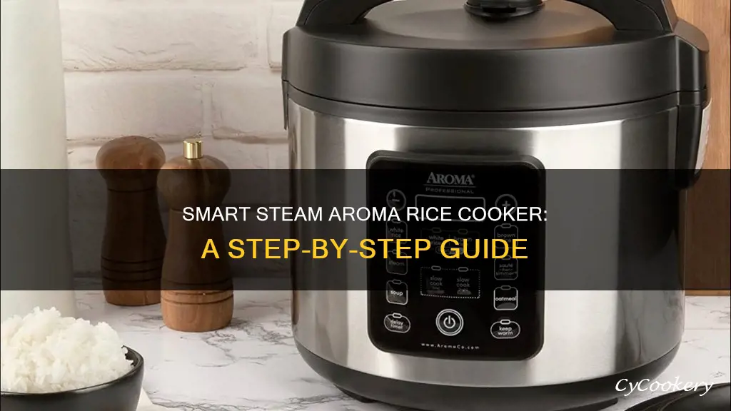 how to use smart steam in aroma rice cooker