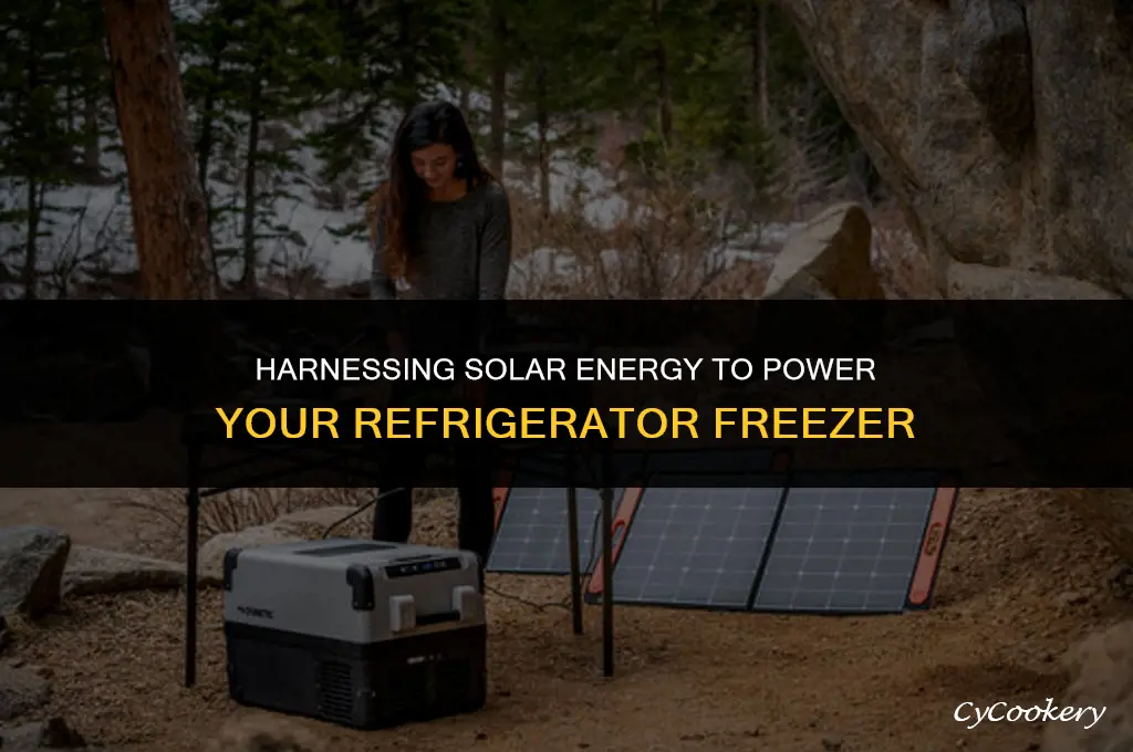 how to use solar to power a refrigerator freezer