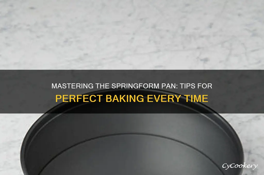 how to use springform pan