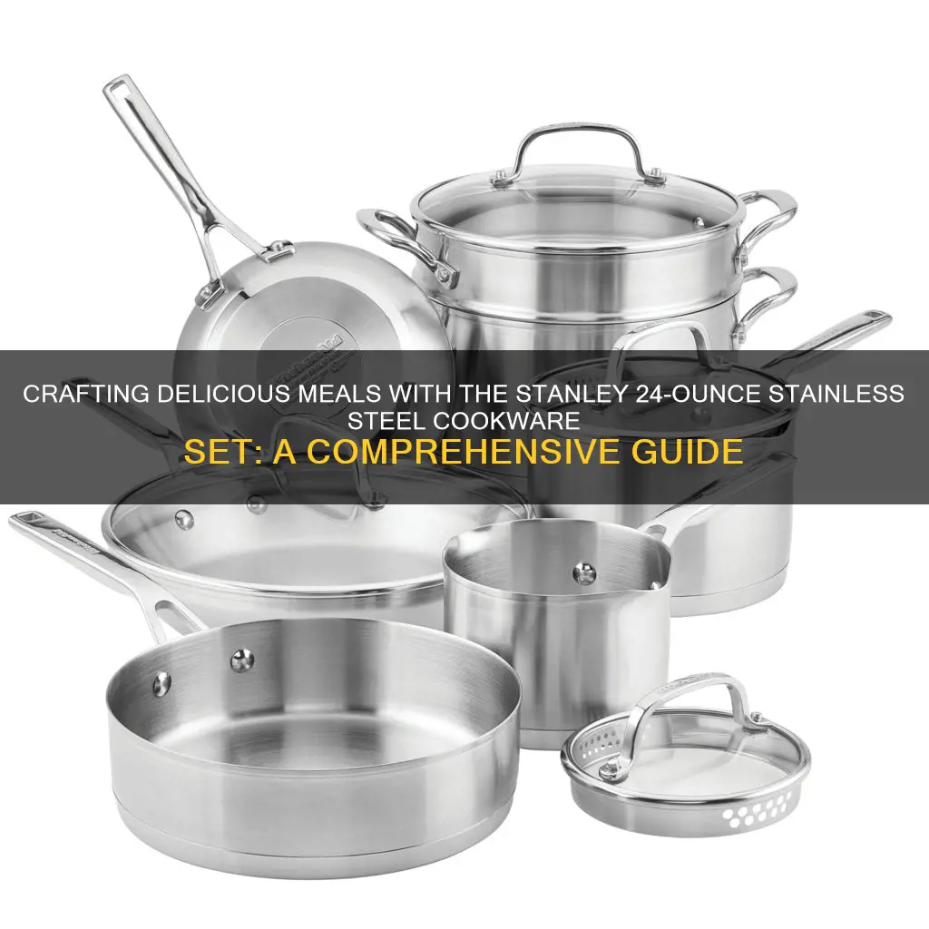 how to use stanley 24 ounce stainless steel cookware set