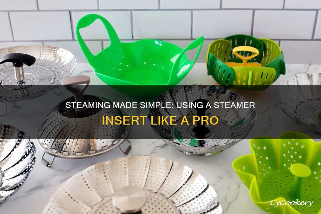 how to use steamer insert