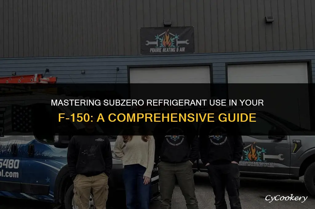 how to use subzero refrigerant in f 150