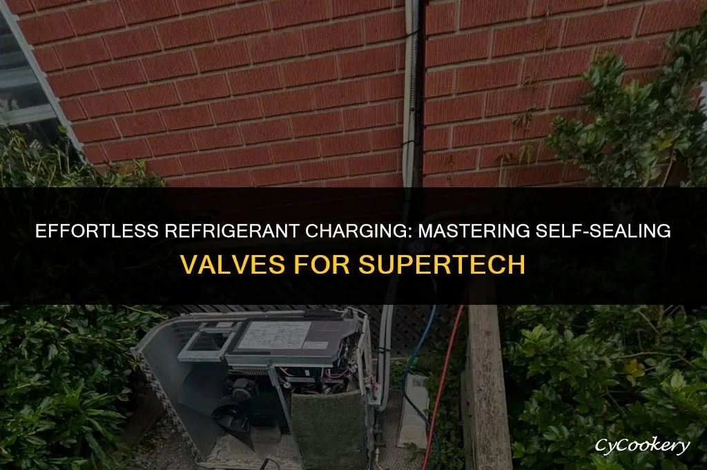 how to use supertech refrigerant with self sealing valve