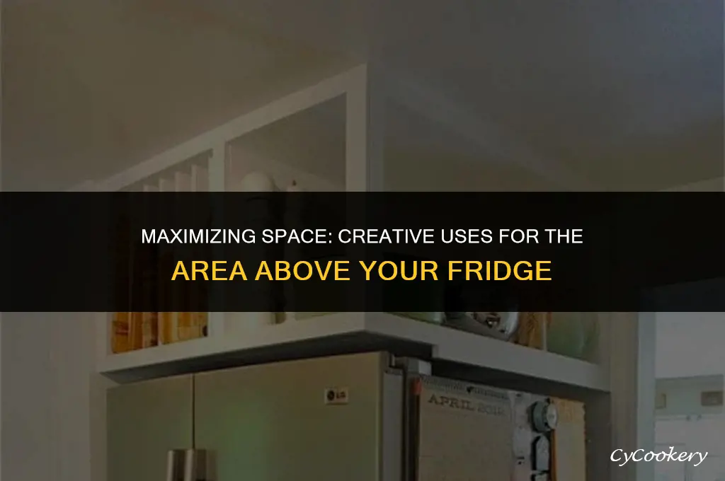how to use that awkward space over the refrigerator