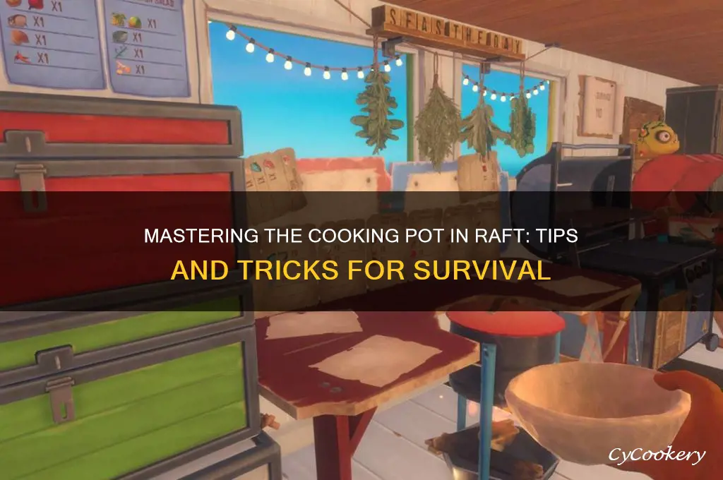how to use the cooking pot raft game