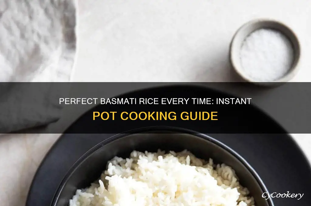 how to use the insant pot to cook basmathi rice