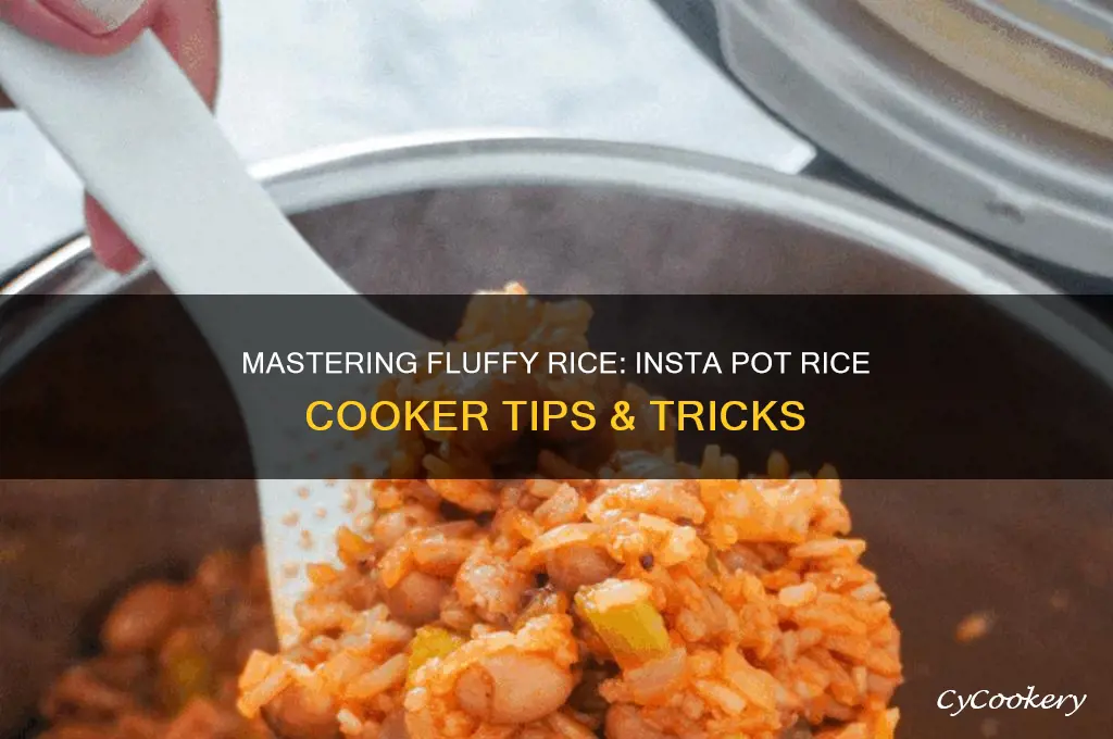how to use the insta pot as a rice cooker