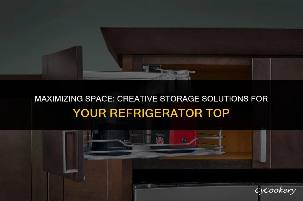 how to use top of refrigerator for storage