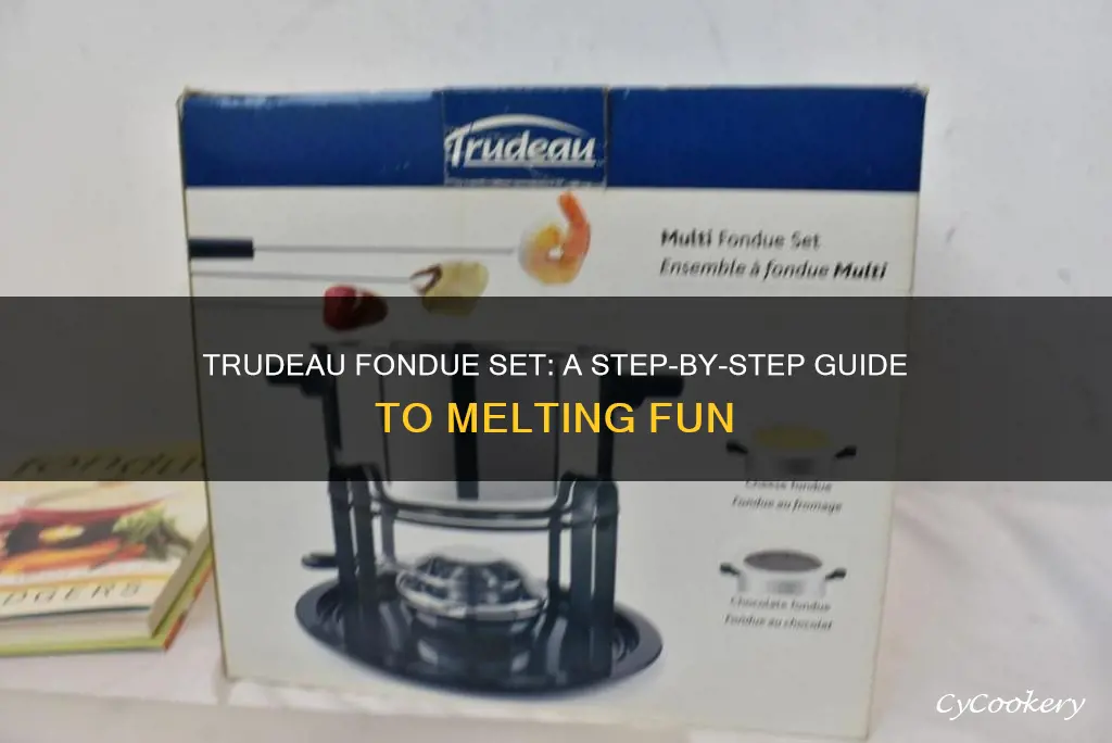 how to use trudeau fondue set