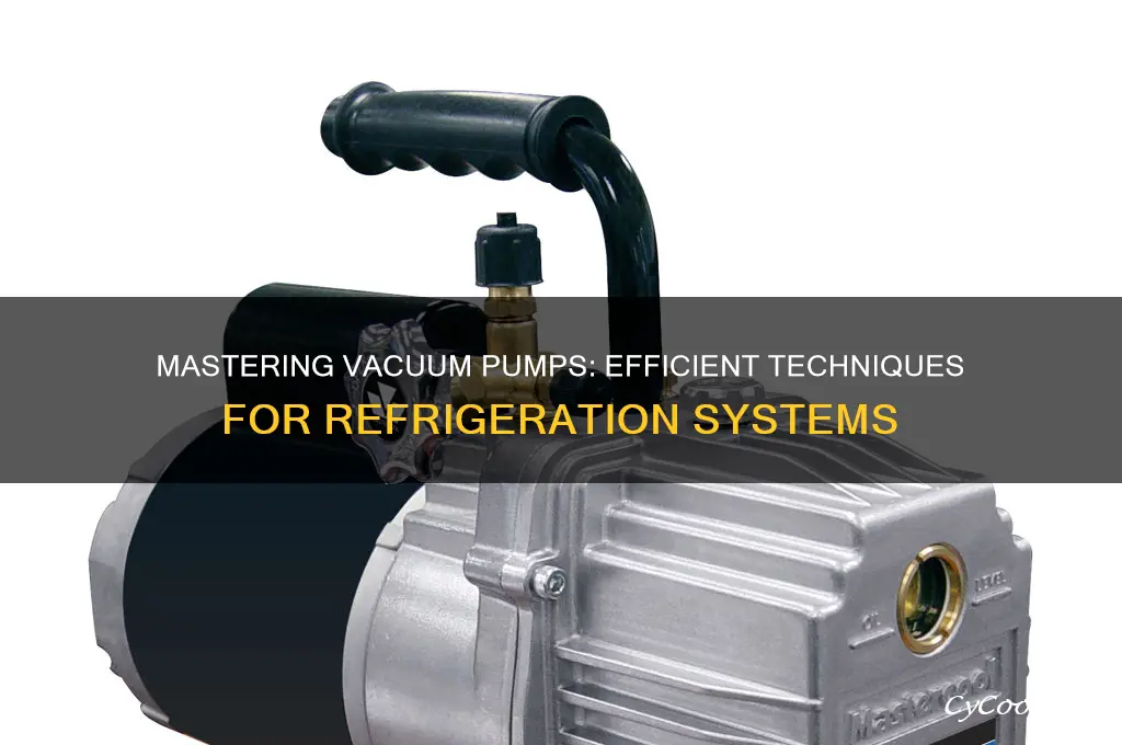how to use vacuum pump for refrigeration