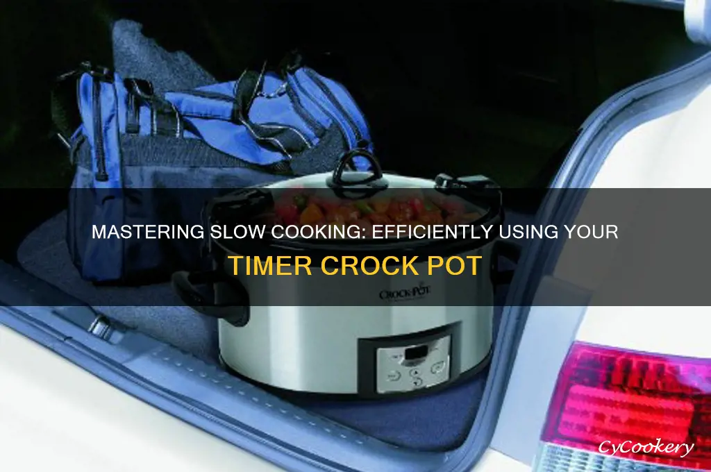 how to use with timer crock pot slow cooker