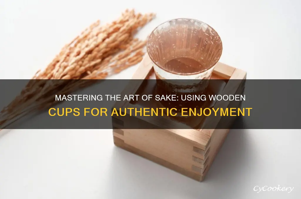 how to use wooden sake cup