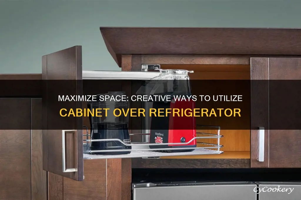 how to utilize the cabinet over refrigerator