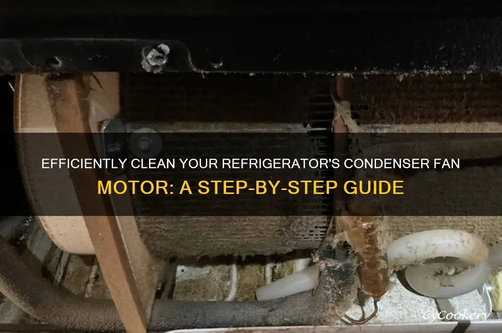 how to vacuum condenser fan motor refrigerator