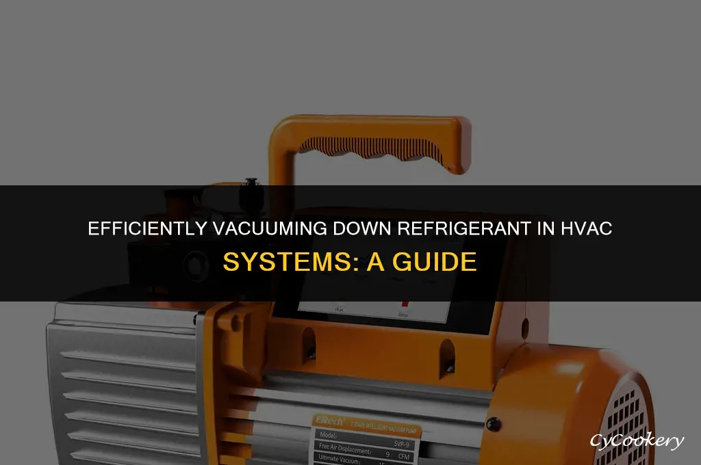 how to vacuum down refrigerant a hvac system