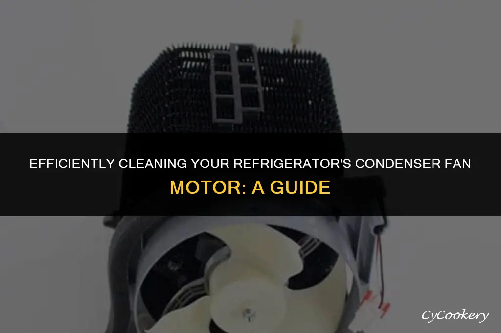 how to vacuum light off condenser fan motor refrigerator