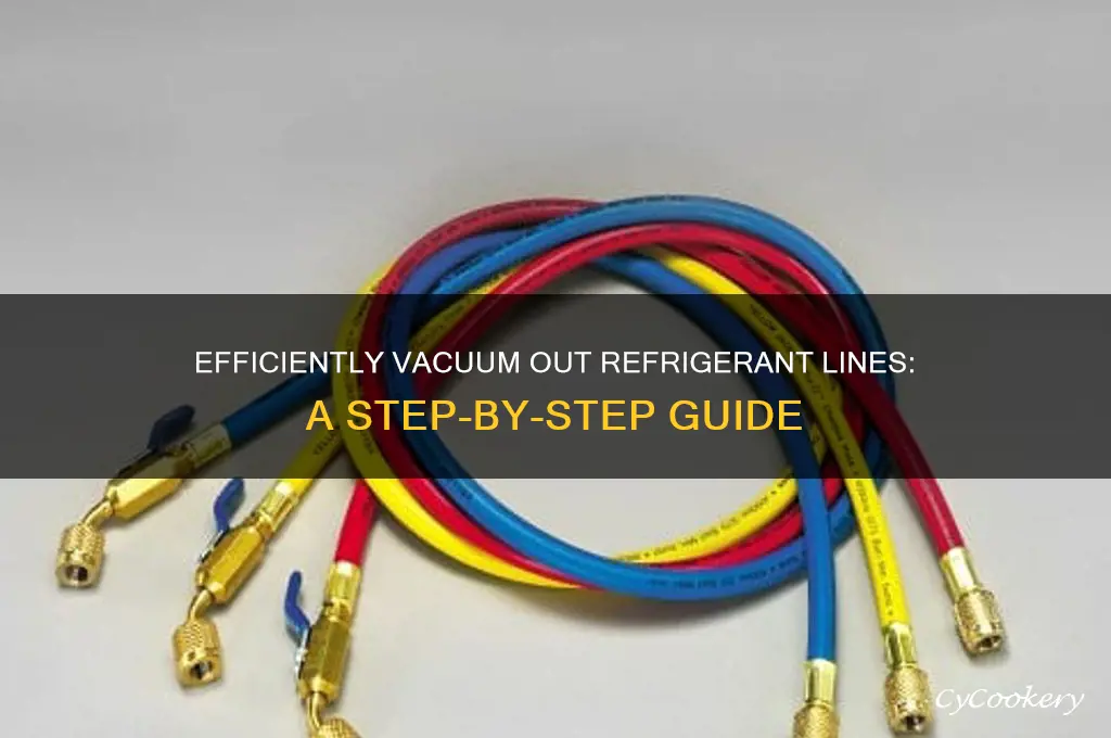 how to vacuum out a refrigerant lines