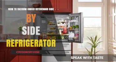 Efficiently Cleaning Under Your KitchenAid Side-by-Side Fridge