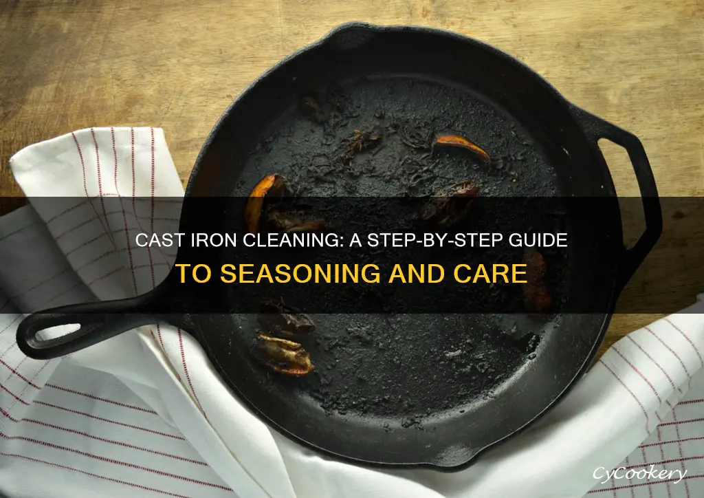 how to vlean a cast iron pan