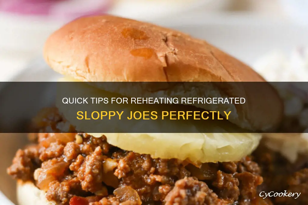 how to warm up refrigerated sloppy joes