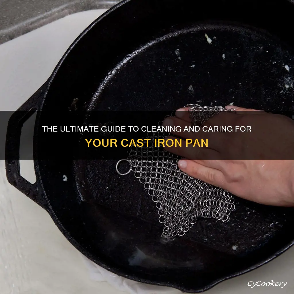 how to wash a cast iton pan