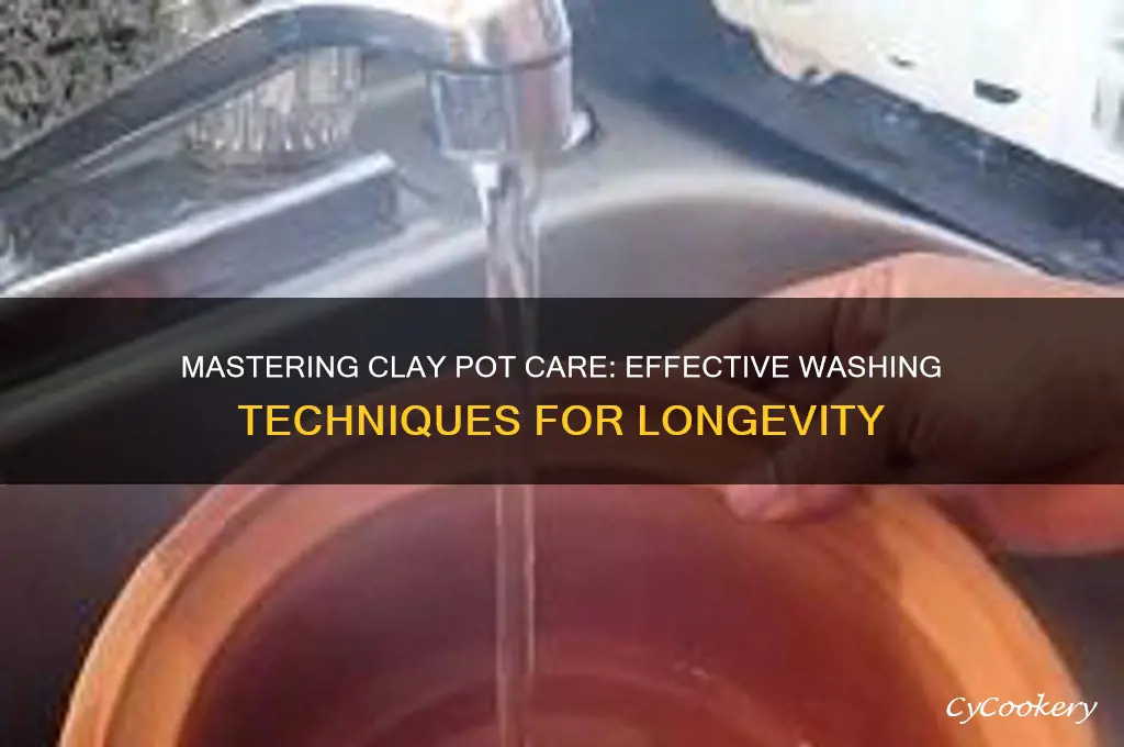 how to wash cooking clay pots