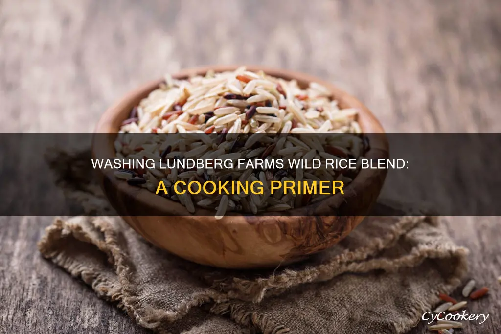 how to wash lundberg farms wild rice blend before cooking