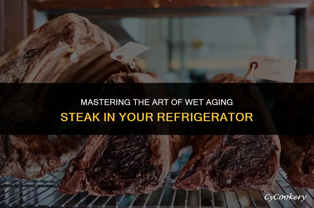 how to wet age steak in the refrigerator