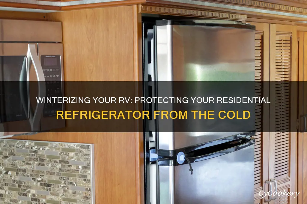 how to winterize residential refrigerator in rv